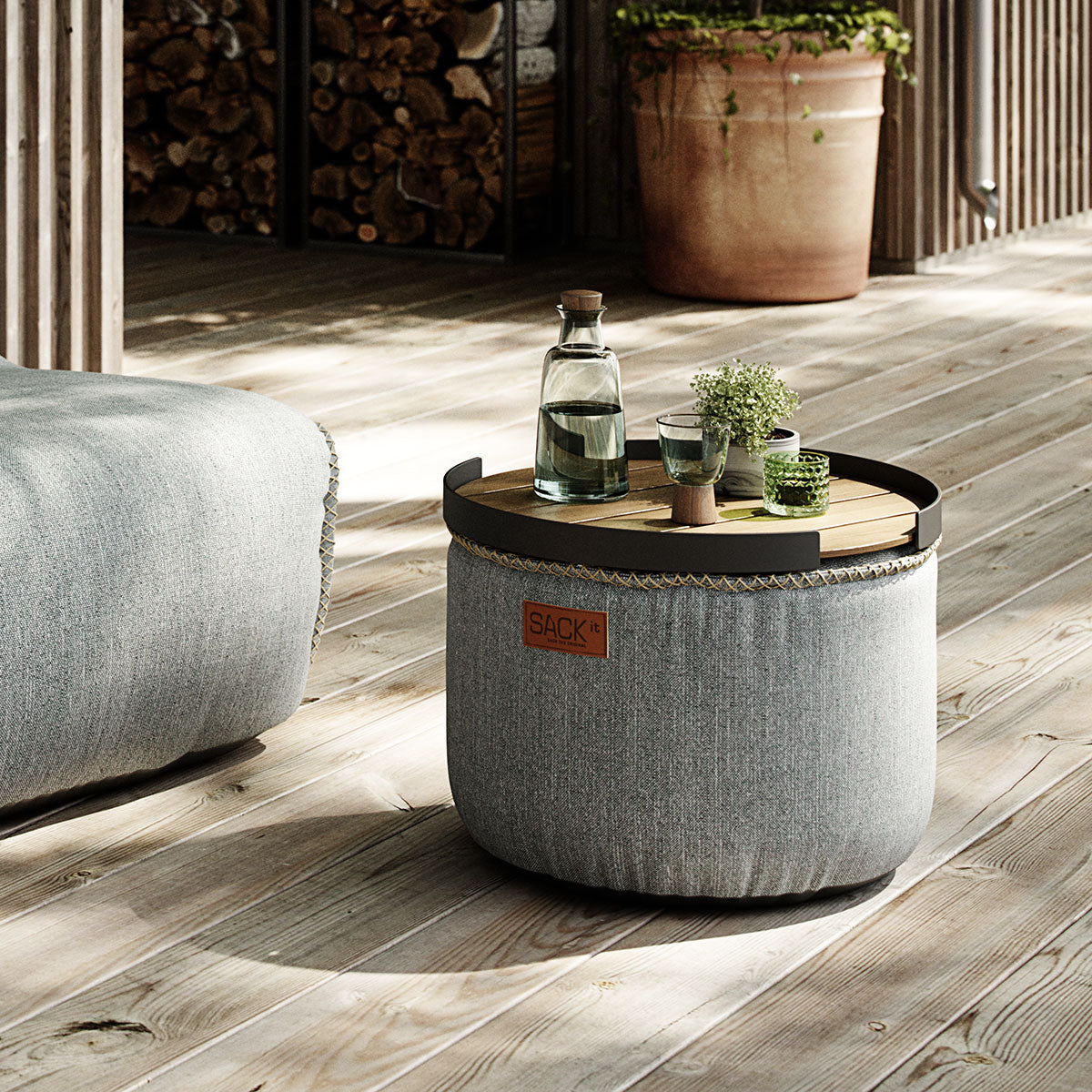 Cobana Pouf Sand Melange