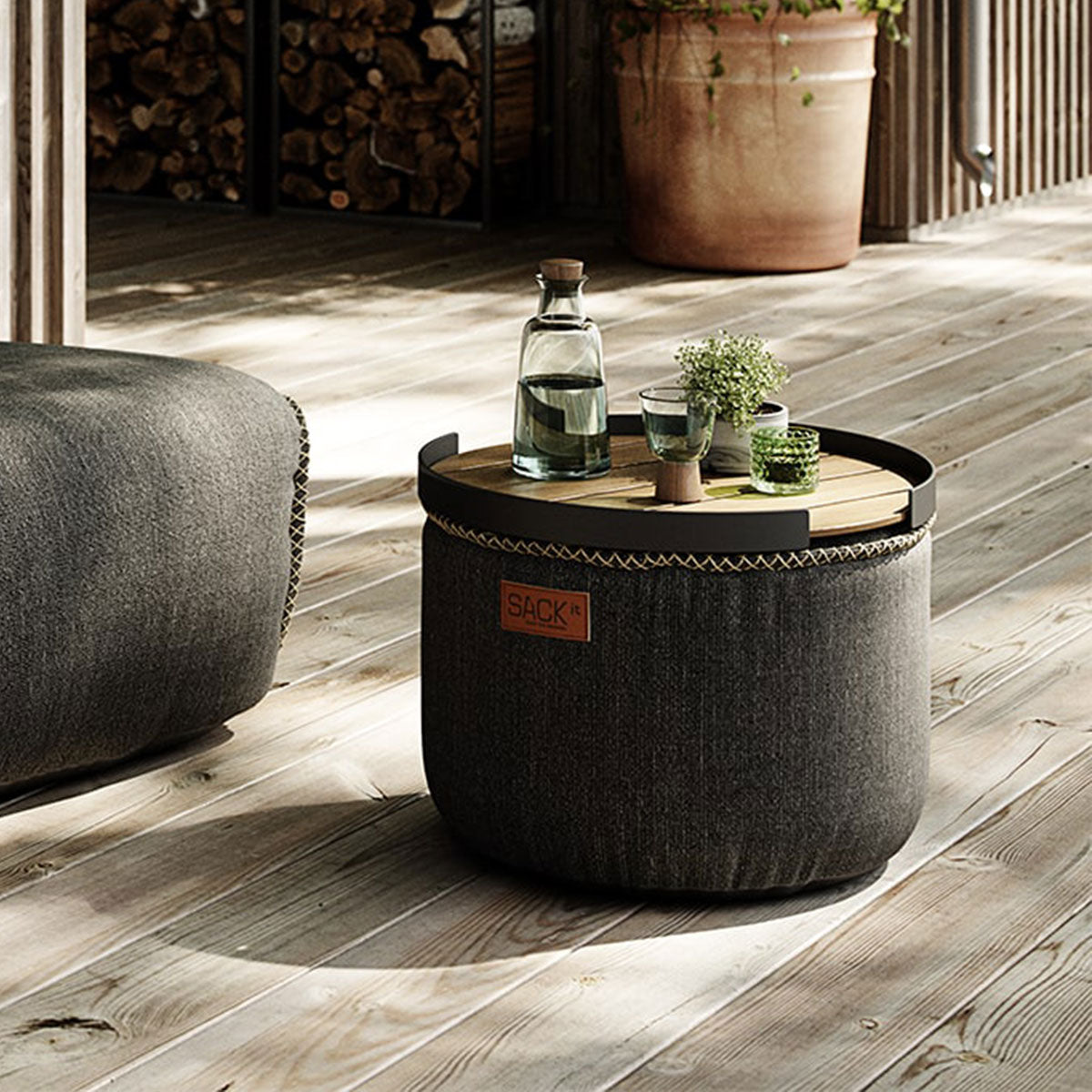 Cobana Pouf Grey