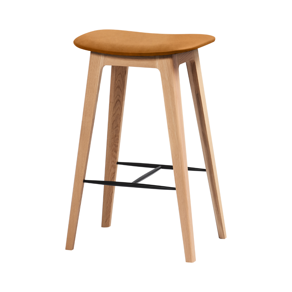 Nordic Bar Stool - Oak - Luna Sandstone - 73 cm