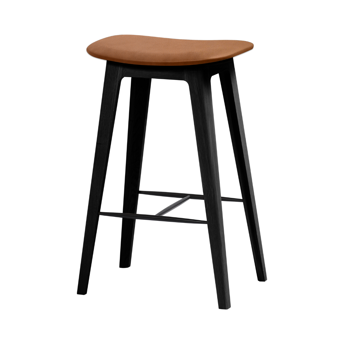 Nordic Bar Stool - Black Stained Oak - Terra Safari - 73 cm