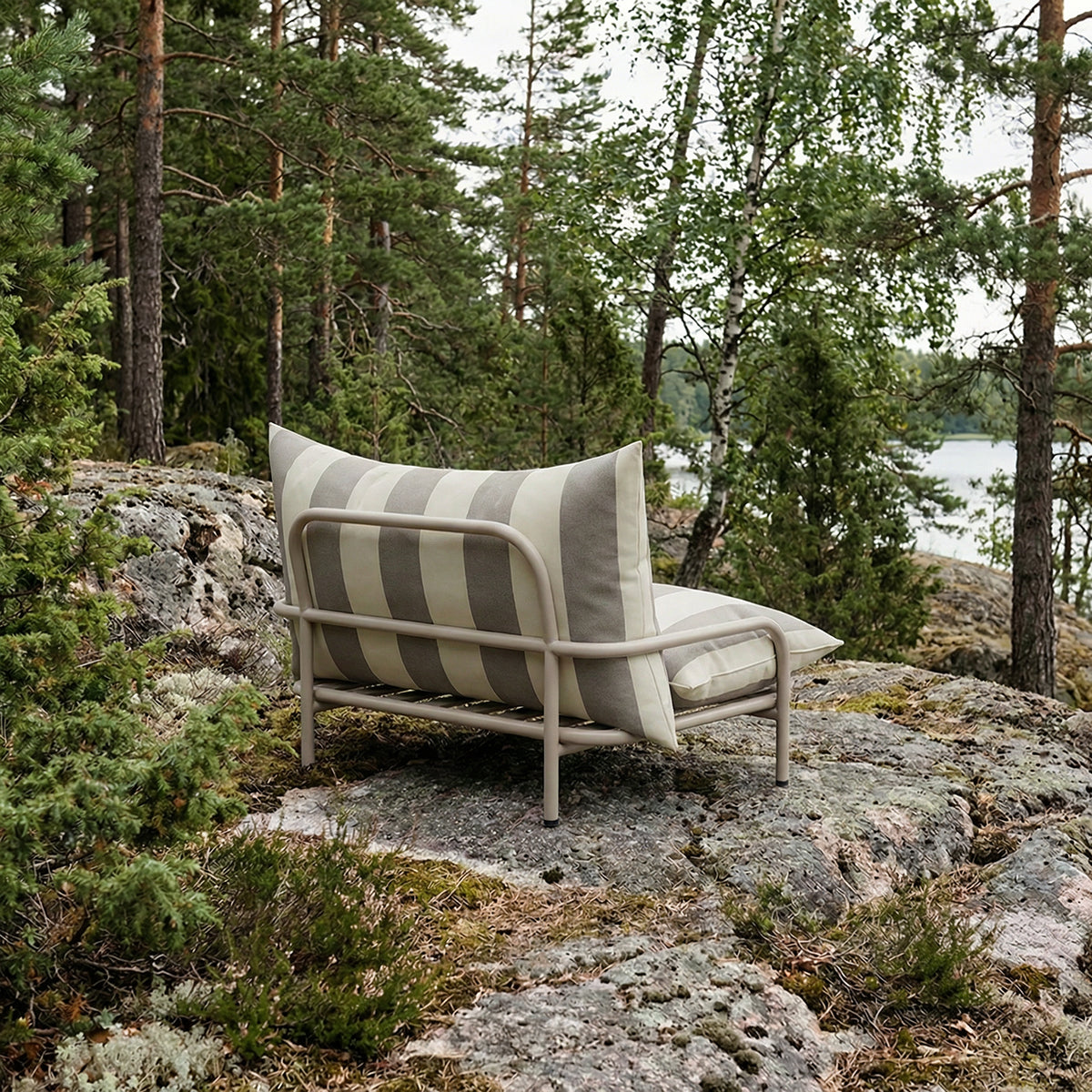 Mollis Lounge Chair - Renesse Taupe