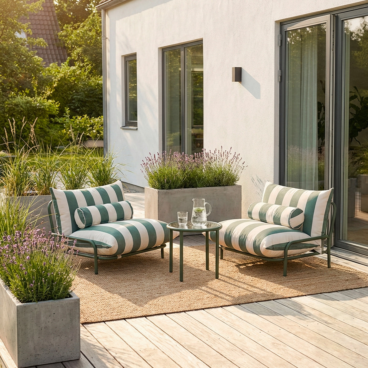 Mollis Lounge Chair - Renesse Olive