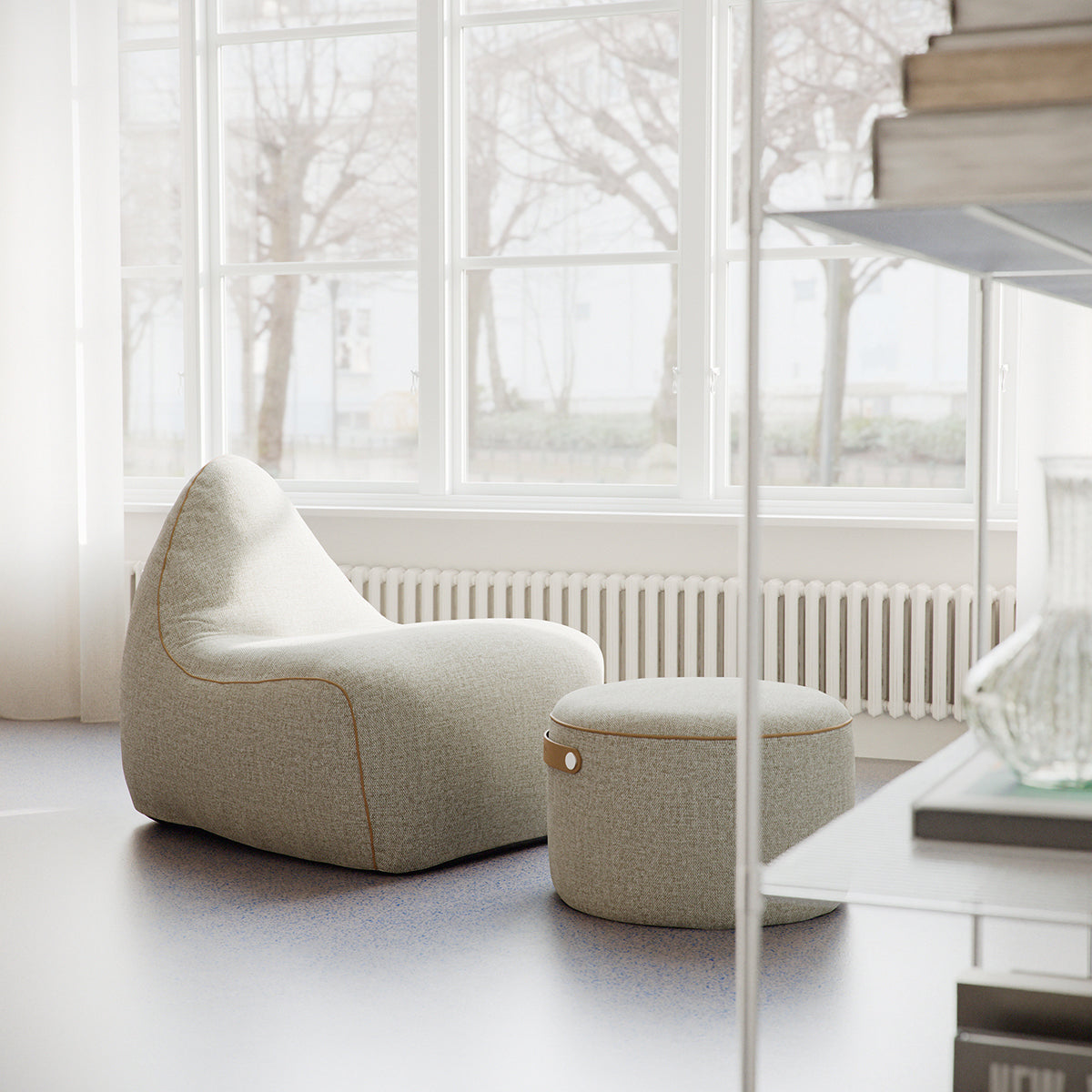sackit Chair & Pouf Indoor - Cosmo Beige