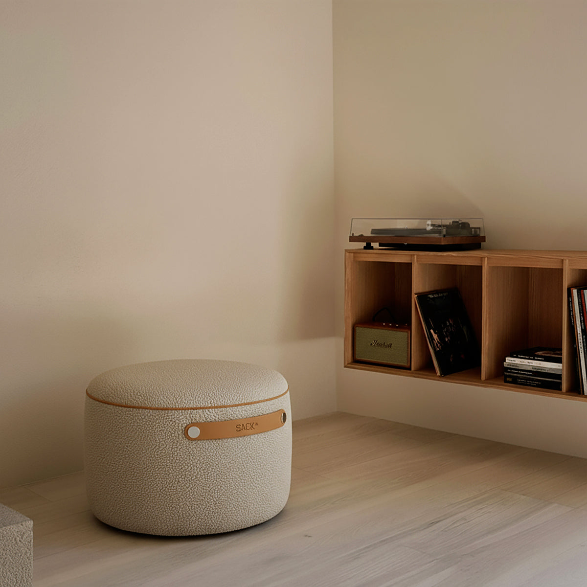 sackit Pouf Indoor - Teddy Beige