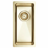 Kubus 180 Soft køkkenvask, PVD Messing