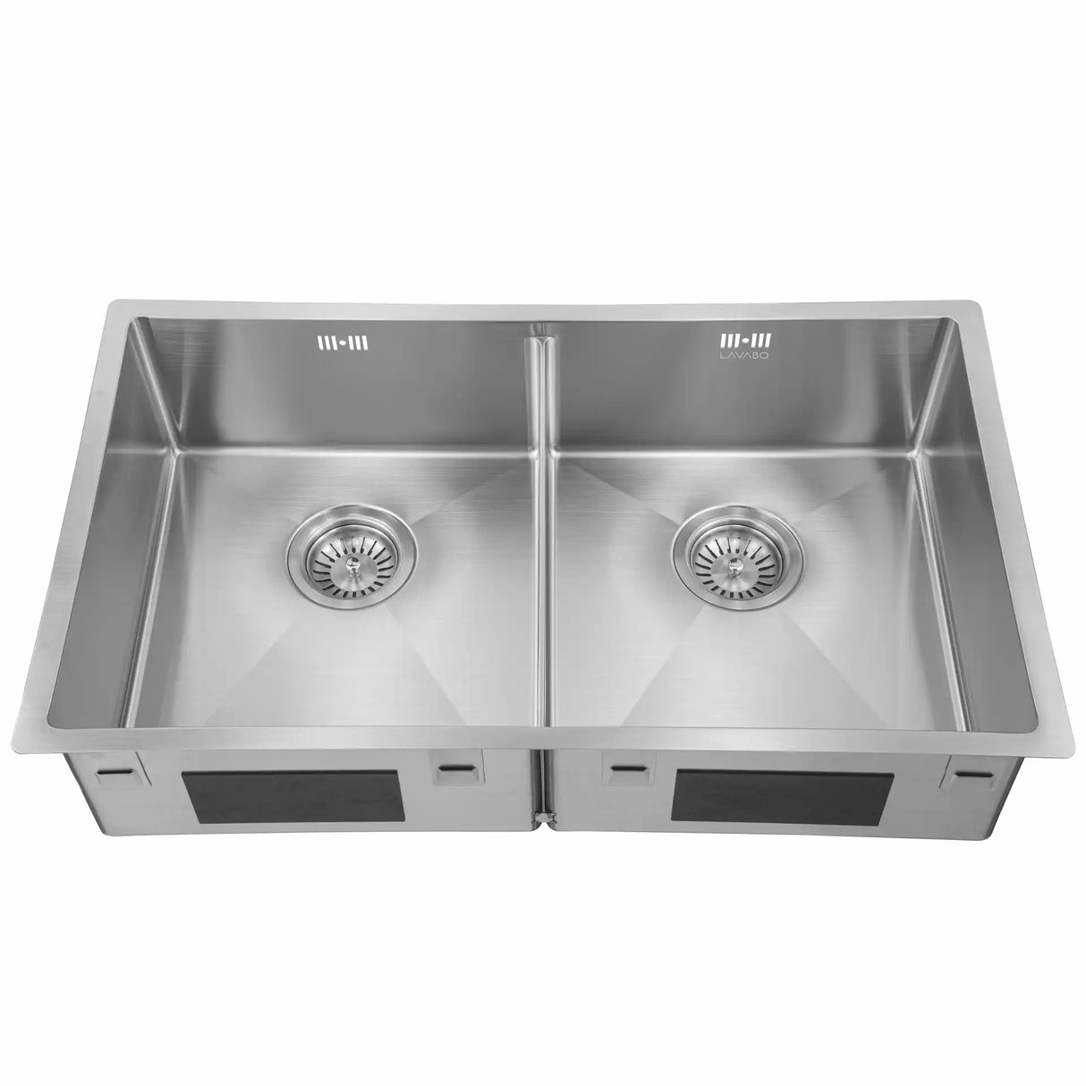 KUBUS 740 SOFT SLIM DOBBELT KØKKENVASK, RUSTFRIT STÅL