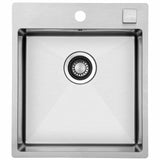 Kubus 441 Soft køkkenvask m/auto strainer, Rustfrit stål