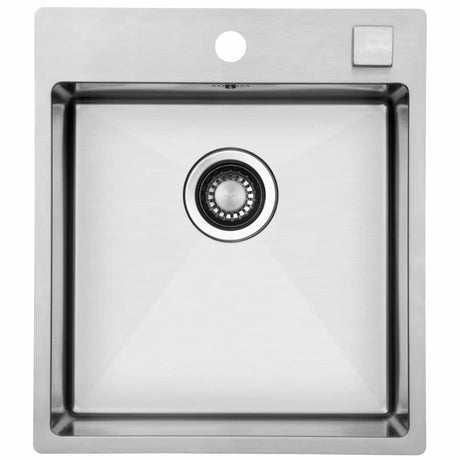 Kubus 441 Soft køkkenvask m/auto strainer, Rustfrit stål