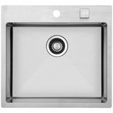 KUBUS 541 SOFT KØKKENVASK M/AUTOSTRAINER, RUSTFRIT STÅL