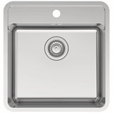 VENUS 50BC KØKKENVASK 440X380 M/HANEHUL, RUSTFRIT STÅL