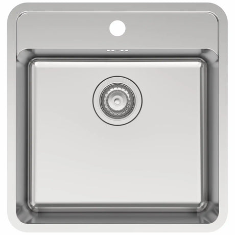 VENUS 50BC KØKKENVASK 440X380 M/HANEHUL, RUSTFRIT STÅL
