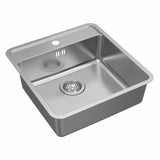 VENUS 50BC KØKKENVASK 440X380 M/HANEHUL, RUSTFRIT STÅL