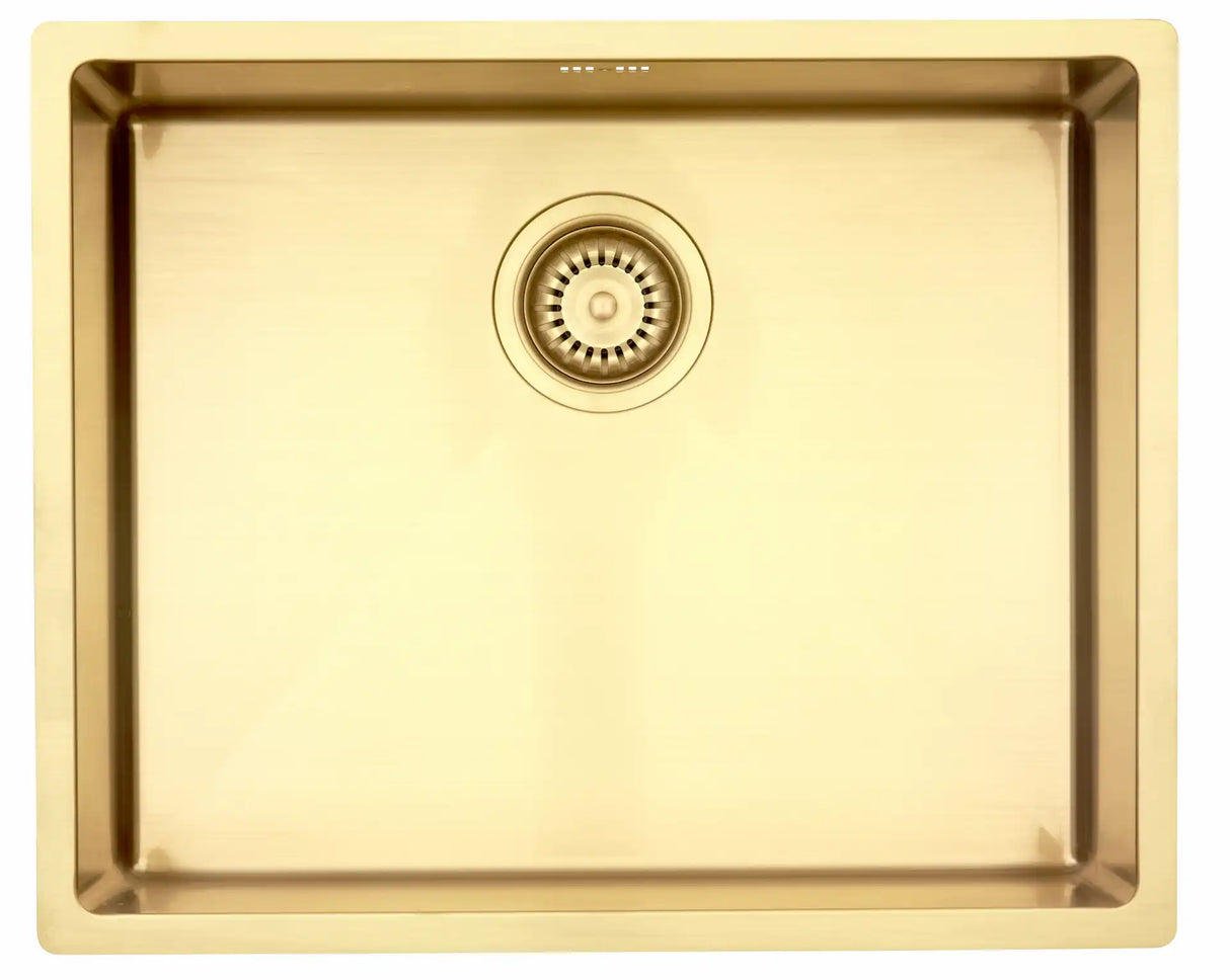 Kubus 500 Soft køkkenvask, PVD Messing
