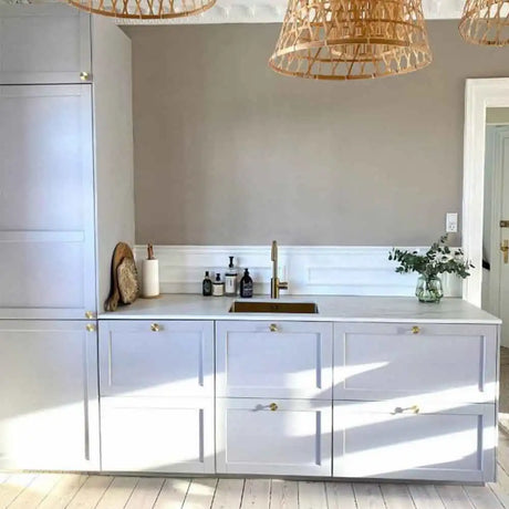 Kubus 500 Soft køkkenvask, PVD Messing