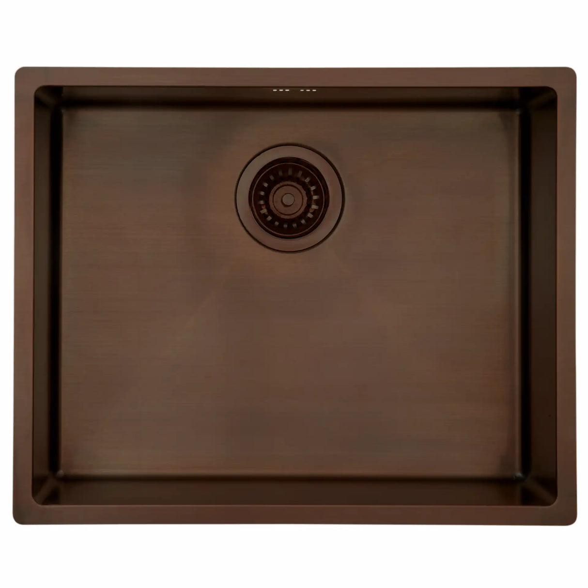 Kubus 500 Soft køkkenvask, Bruneret massiv messing