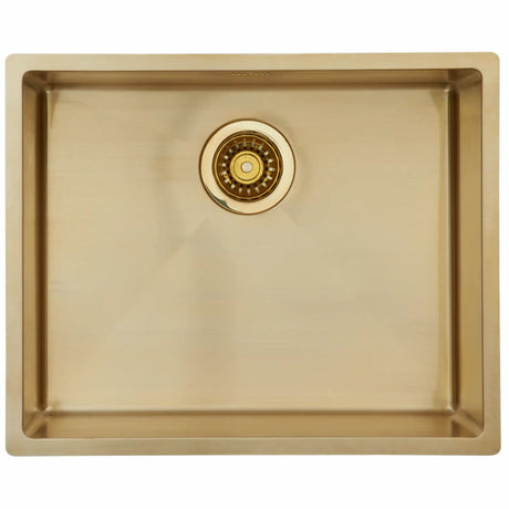 Kubus 500 Soft køkkenvask, Massiv messing