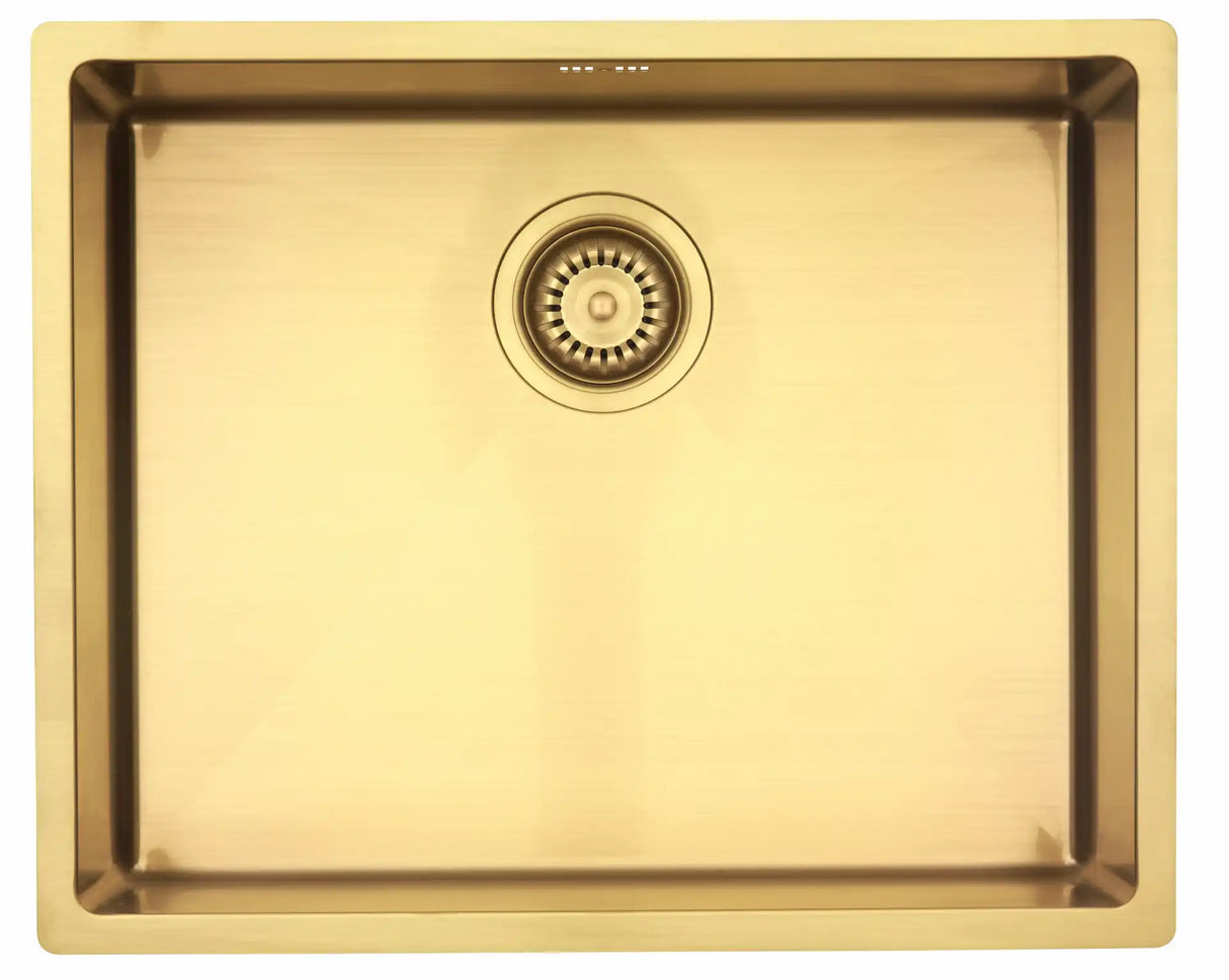 Kubus 500 Soft køkkenvask, PVD Sand