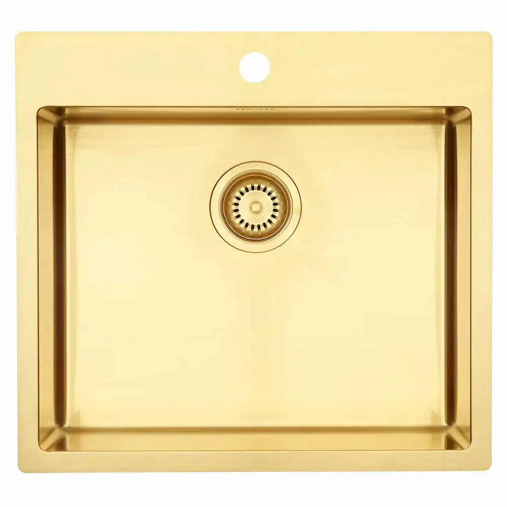 Kubus 540 Soft Køkkenvask, PVD messing