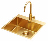 Kubus 540 Soft køkkenvask, PVD Sand