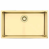 Kubus 700 Soft køkkenvask, PVD messing