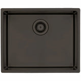 Kubus 500 Soft køkkenvask, PVD Dark Bronze