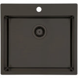 Kubus 540 Soft køkkenvask, PVD Dark Bronze