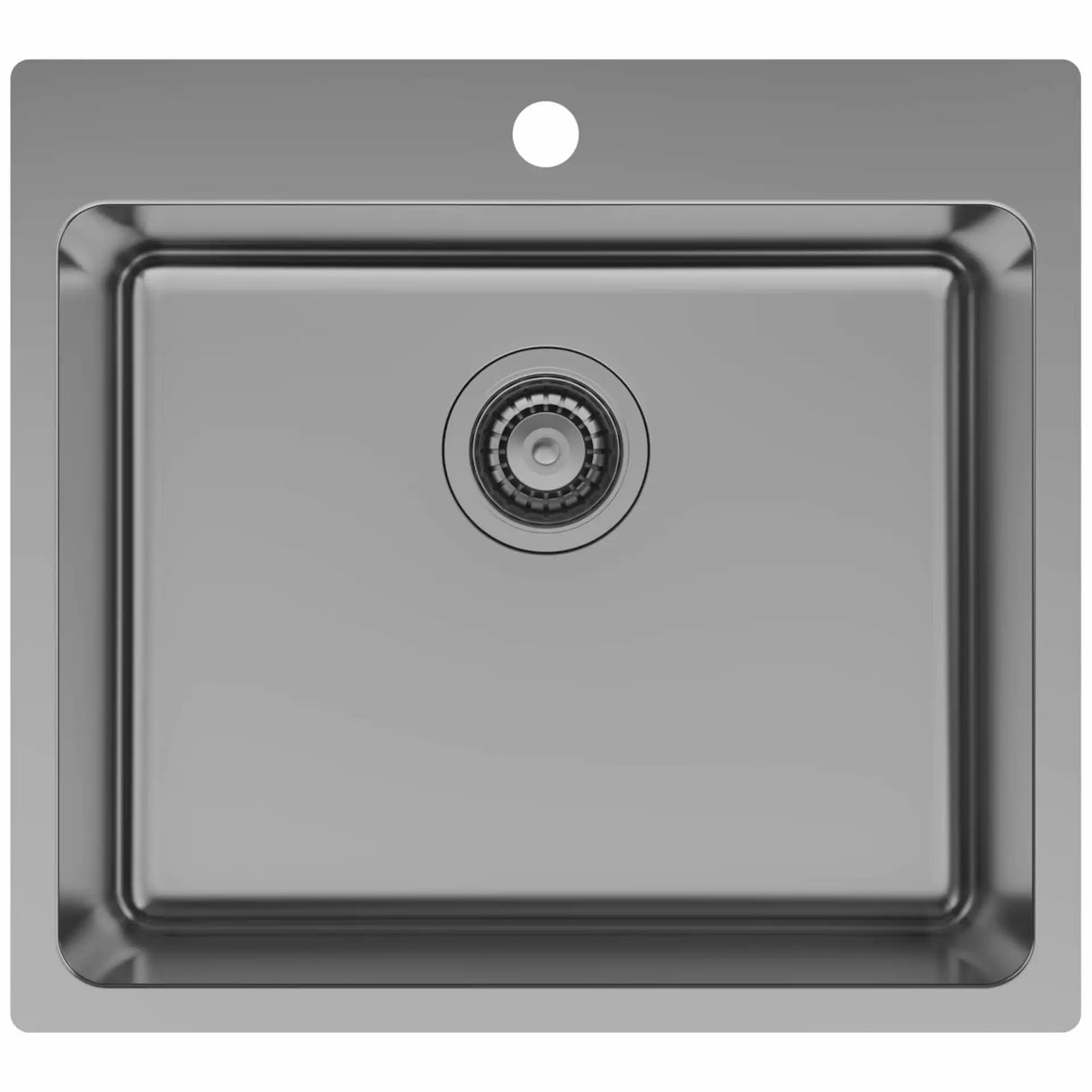 LA 550 køkkenvask 550x500 m/hanehul, PVD gunmetal