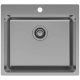 LA 550 køkkenvask 550x500 m/hanehul, PVD gunmetal