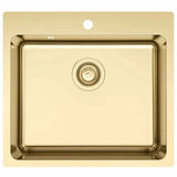 LA 550 køkkenvask 550x500 m/hanehul, PVD messing