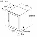 iQ500 Indbygget vinkøleskab 81.8 x 59.8 cm - KU21WAHG0