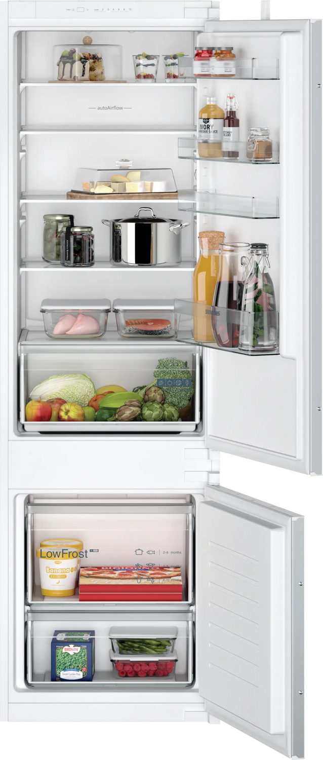 iQ100 Integrerbart køle-/fryseskab 177.2 x 54.1 cm glidende hængsel - KI87VNSE0