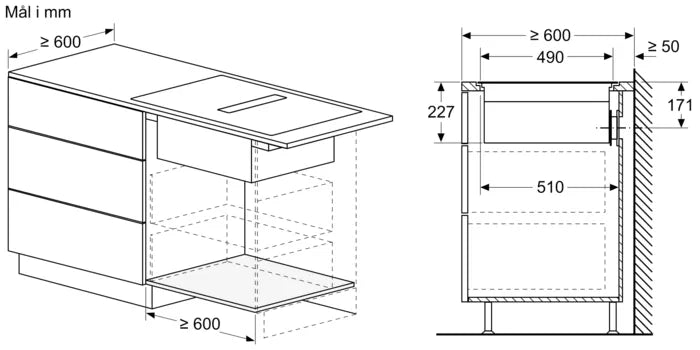 Kogeplade 80cm. Plano Induk m/indb Emfang HC - Siemens iQ700 - EX800NX68E