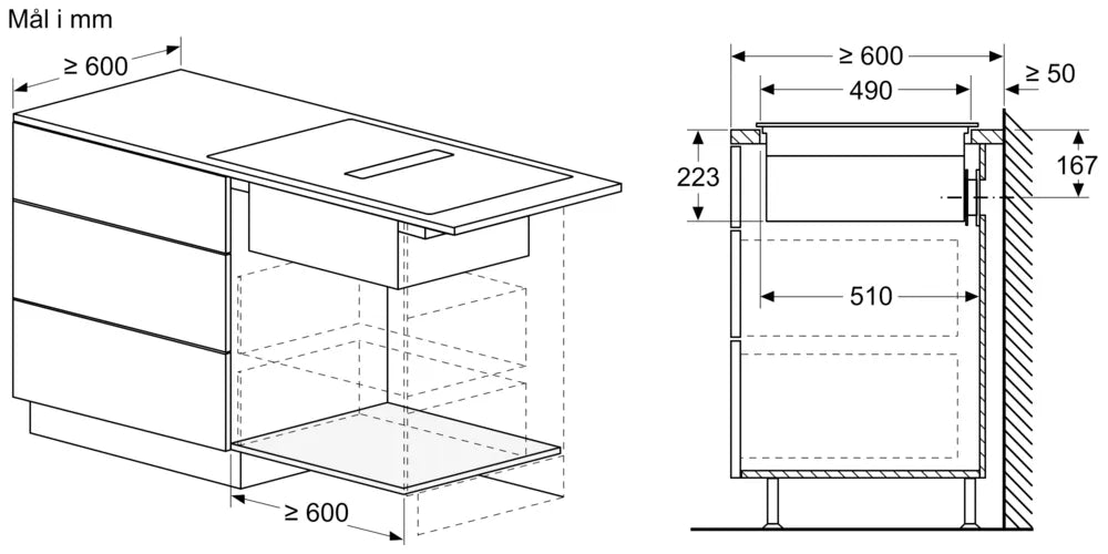 Induktionskogeplade med indbygget emfang 80 cm - Siemens iQ300 - ED877BS16E
