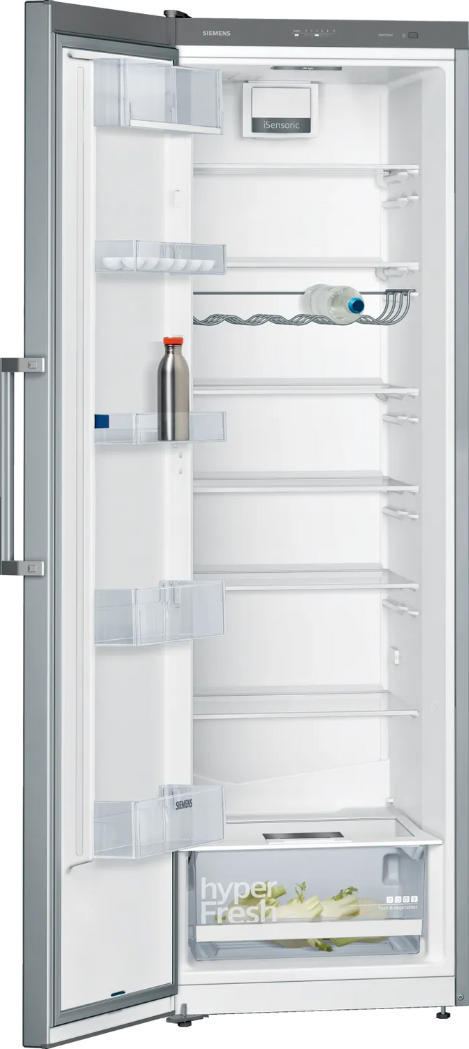 iQ300 Køleskab 186 x 60 cm Fingeraftrykafvisende børstet stål - KS36VFIEV