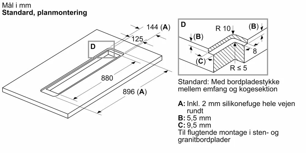 Bordemfang 90 cm flush installation - Siemens iQ700 - LD98WMM65