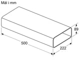 Fladkanal 500mm - HZ9VDSM1