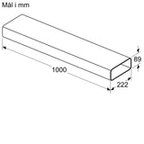 Fladkanal, 1000 mm - HZ9VDSM2