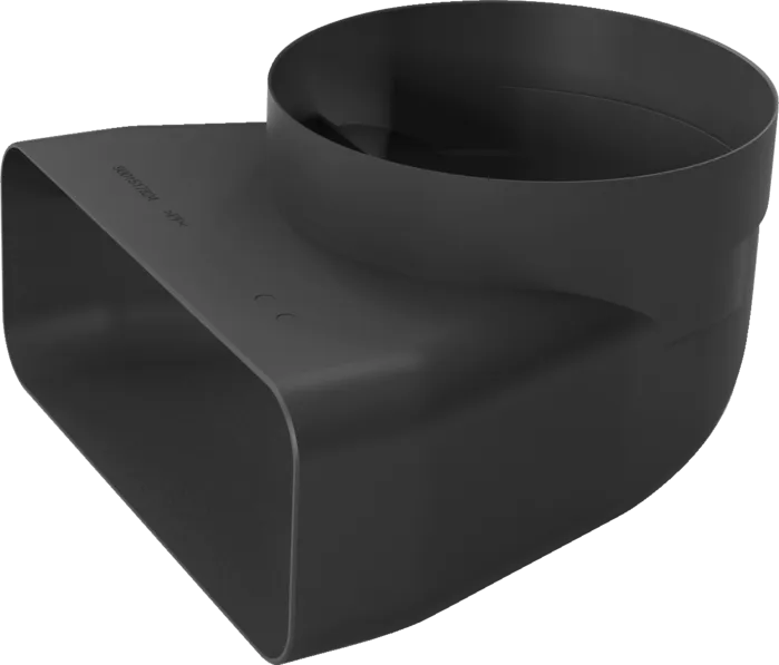 Adapterkanal ⌀ 150 mm, 90 ° rund-flad - HZ9VDSI1