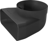 Adapterkanal ⌀ 150 mm, 90 ° rund-flad - HZ9VDSI1