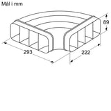 Fladkanal 90 ° horistontal - HZ9VDSB1