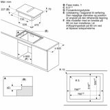 Induktionskogeplade med indbygget emfang 80 cm planmontering - Siemens iQ700 - EX807NX68E