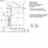 Siemens iQ500 Induktionskogeplade med indbygget emhætte 80 cm Matt Edition, overflademontering med ramme - ED87BHQ26E