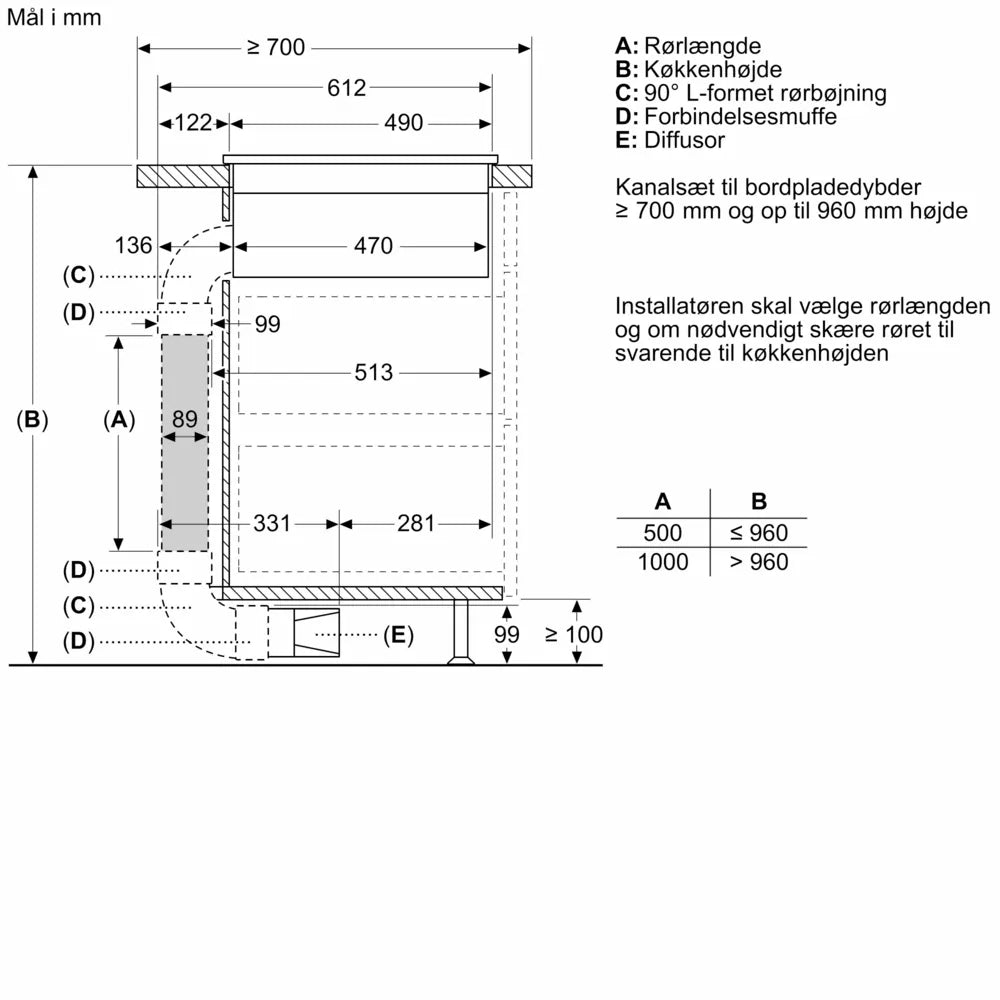 Induktionskogeplade med indbygget emfang 80 cm - Siemens iQ300 - ED877BS16E