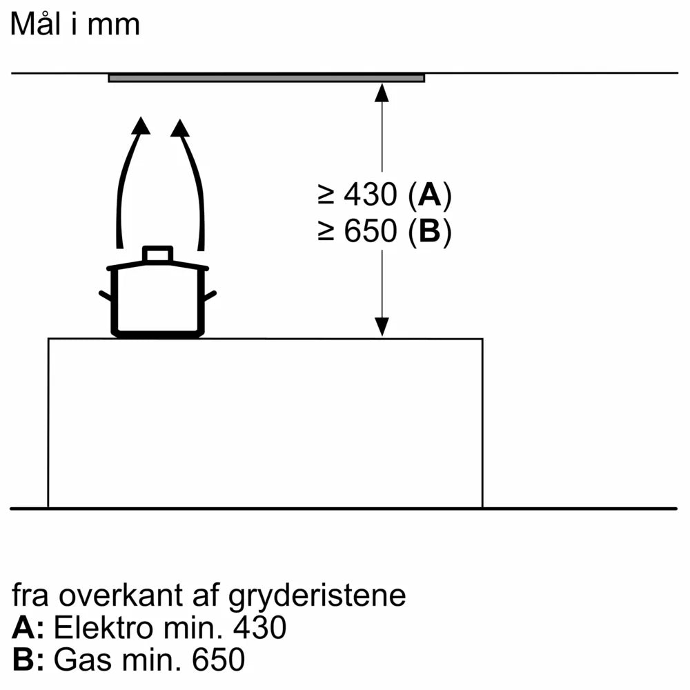 Integreret boksemhætte 60 cm Klart glas med sort tryk - Siemens iQ500 - LJ67BAM60