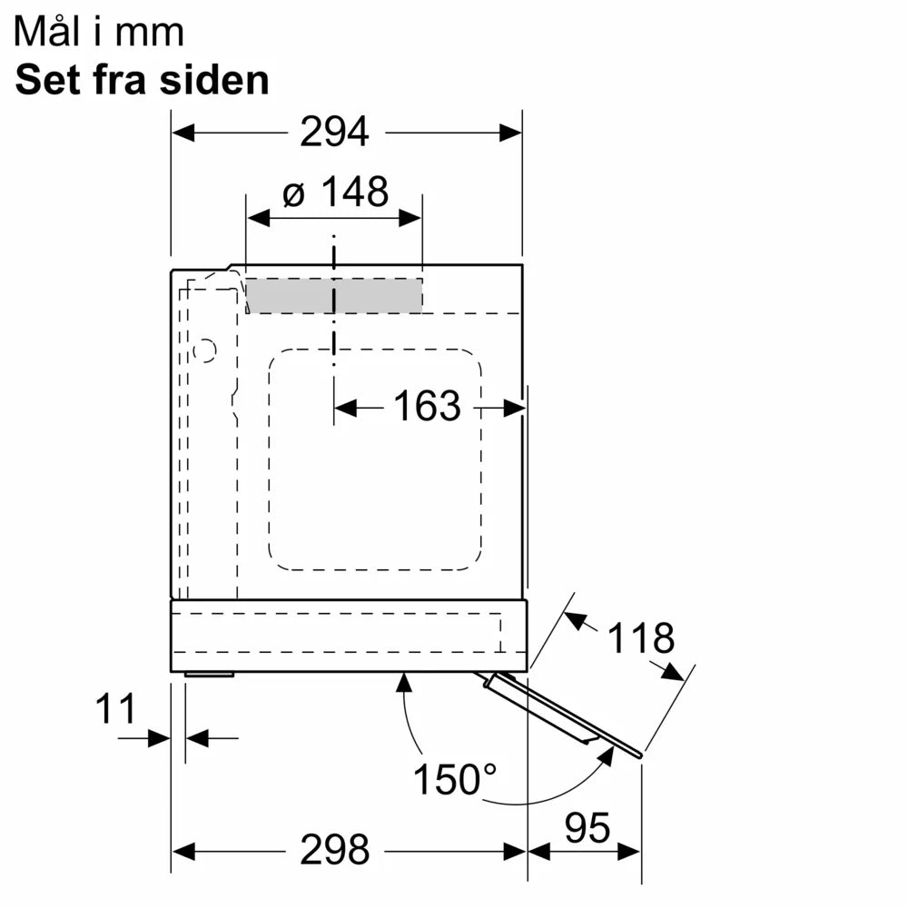 Integreret boksemhætte 90 cm Klart glas med sort tryk - Siemens iQ500 - LJ97BAM60