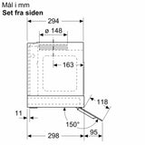 Integreret boksemhætte 90 cm Klart glas med sort tryk - Siemens iQ500 - LJ97BAM60