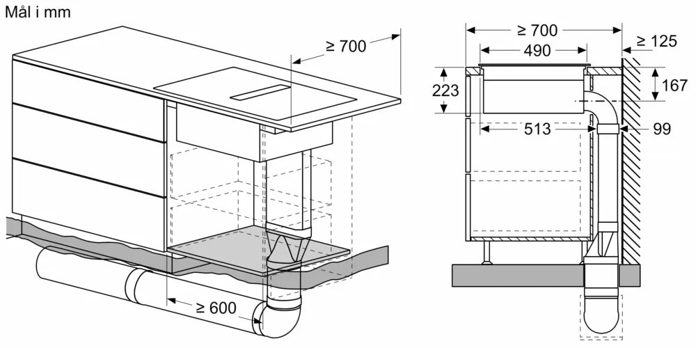 Induktionskogeplade med indbygget emfang 80 cm planmontering - Siemens iQ500 - ED807HQ26E
