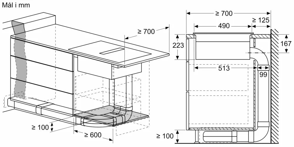 Induktionskogeplade med indbygget emfang 80 cm planmontering - Siemens iQ500 - ED807HQ26E