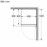 Siemens iQ700 Køle-/fryseskab 203 x 60 cm Matsort, Total noFrost - KG39NSBBF