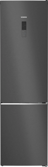 iQ500 Køle-/fryseskab 203 x 60 cm Sort stål med antifingerprint, Total noFrost - KG39NAXCF